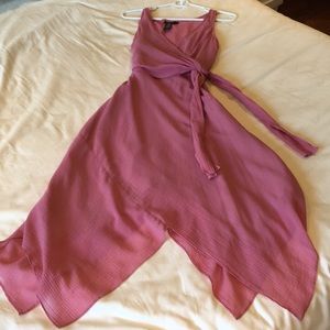 BCBGMAXAZRIA pink flowy sleeveless dress